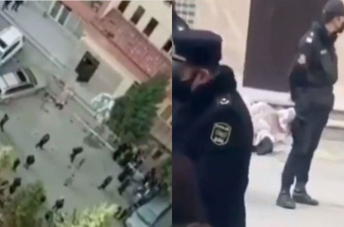 Bakıda oğlan özünü hündürmərtəbəli binadan atdı - FOTO/VİDEO