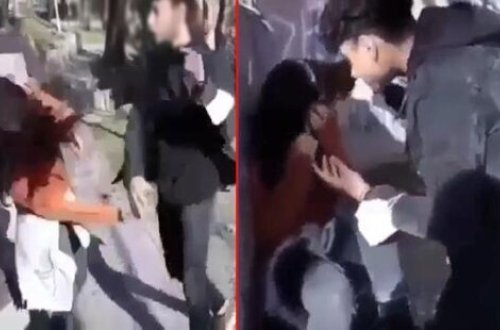 18 yaşında sevgilisini vəhşicəsinə döydü - ANBAAN VİDEO