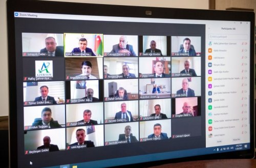 “Şəkər çuğunduru istehsalının inkişafı ilə bağlı 2020-ci ilin yekunları və 2021-ci ildə qarşıda duran vəzifələr” mövzusunda onlayn müşavirə keçirilib