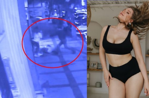 Rus modelin İstanbulda bıçaqlandığı anlar kameraya düşdü - ANBAAN VİDEO