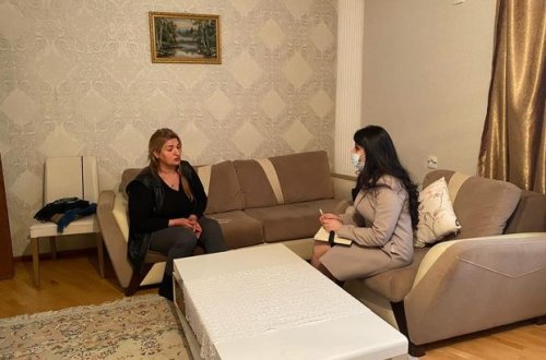 Daha iki qazi ailəsi ilə bağlı dəstək işləri aparılır - FOTO