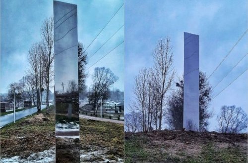 Məşhur monolitdən Rusiyada da peyda oldu - FOTO