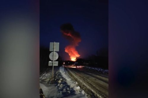 В России произошел пожар на пороховом заводе - ВИДЕО