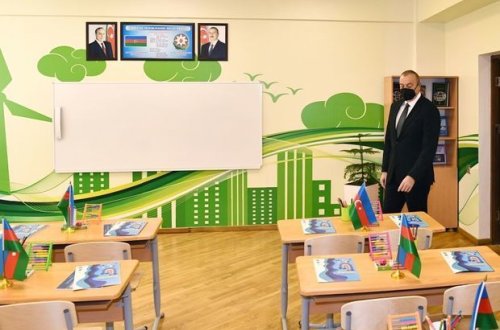 Президент Ильхам Алиев ознакомился с условиями, созданными в заново отстроенных школах - ОБНОВЛЕНО+ФОТО/ВИДЕО