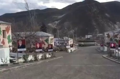 Şəhidlərin fotoları Suqovuşanda - VİDEO