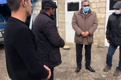 Şəhid ailələri Qusarda ziyarət edilir - FOTOLAR