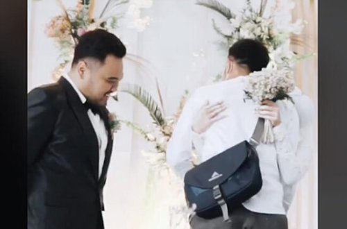 Gəlin toya keçmiş sevgilisini çağırdı, bəyin yanında qucaqladı - FOTO/VİDEO