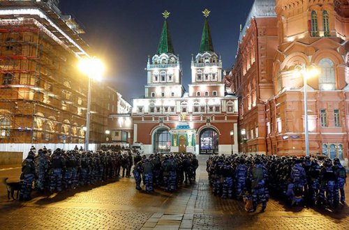 Moskvada etirazlar yenidən başladı - Canlı