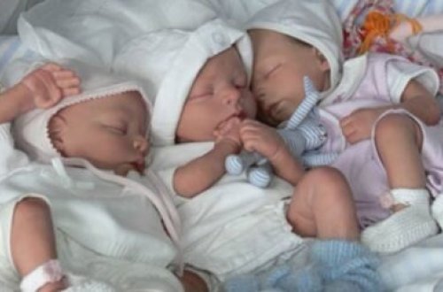 Azərbaycanda 19 il uşaq həsrəti çəkən ailənin üçəmləri OLDU - FOTOLAR