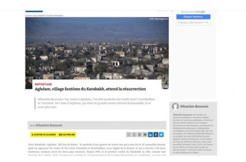 Fransanın “Atlantico” portalı: “Qarabağın kabus şəhəri Ağdam dirçəlişini gözləyir”