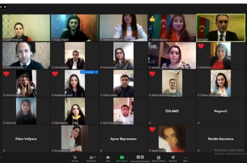 “Zəfərli Gəncliyimizlə Yeni Quruculuğa Doğru!” adlı videokonfrans keçirildi
