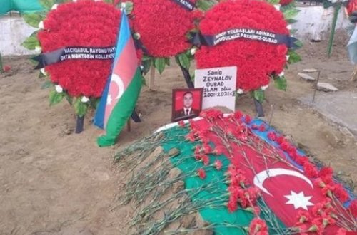 Похоронен военнослужащий, погибший в результате взрыва в Агдаме - ФОТО