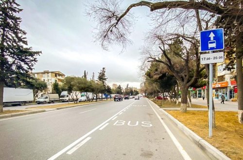 Bakıda daha bir avtobus zolağı istifadəyə verildi - Foto