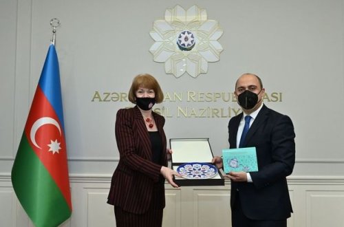 Təhsil naziri Böyük Britaniyanın dövlət naziri ilə görüşüb