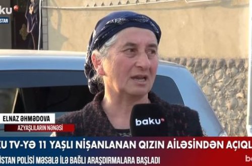 11 yaşlı nişanlanan qızın ailəsindən AÇIQLAMA: Nişan yox, ad günü idi - VİDEO