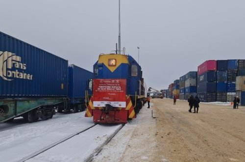 Türkiyədən Bakı-Tbilisi-Qars marşrutu ilə ilk qatar Rusiyaya çatıb - FOTO