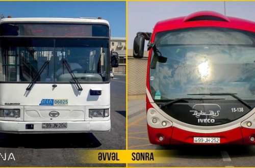 Daha bir marşrut xətti “BakuBus” avtobusları ilə icra ediləcək - FOTO