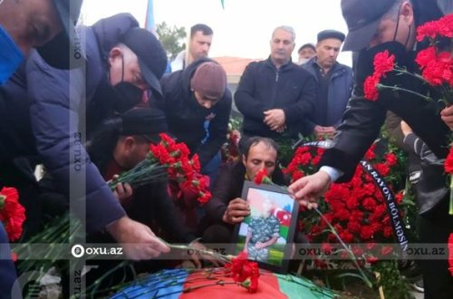 Azərbaycan Ordusunun şəhid olan əsgəri dəfn olunub - FOTO