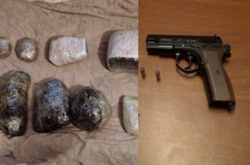 Sumqayıt sakinindən narkotik vasitə və silah aşkarlanaraq götürülüb