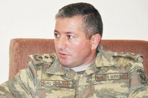 Şükür Həmidovun şəhid olduğu yerə lövhə qoyuldu - FOTO