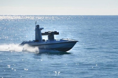 Türkiyənin ilk pilotsuz silahlı qayığı suya buraxıldı - FOTO