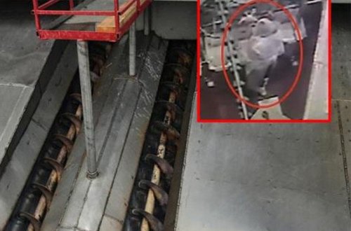 Fabrikdə iri ət maşınına düşən qadının faciəvi sonu - VİDEO