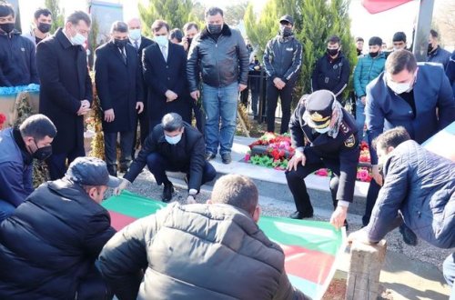 Qanı ilə tarix yazan daha bir hərbçimizin nəşi torpağa tapşırıldı - FOTO