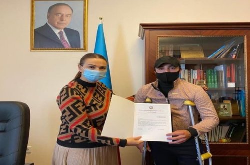 Qənirə Paşayeva Vətən Müharibəsinin bir qrup qazisi ilə görüşüb