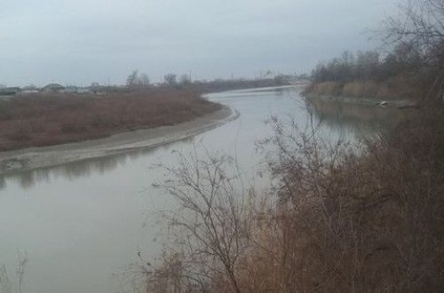 Kürdə suyun səviyyəsi sürətlə azalır - FOTO