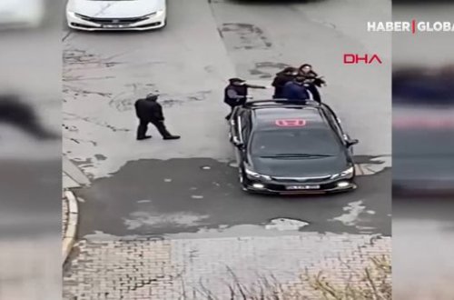 Küçənin ortasında qadına əl qaldırdı, tıxaca səbəb oldu – VİDEO