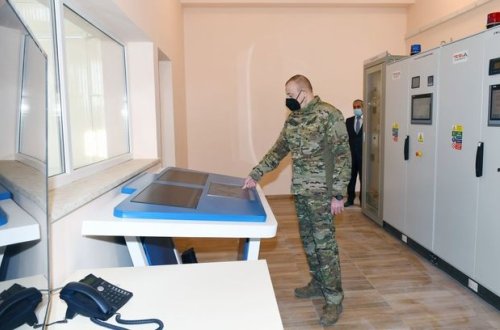 Prezident və Birinci vitse-prezident Güləbird SES-in açılışında - FOTO