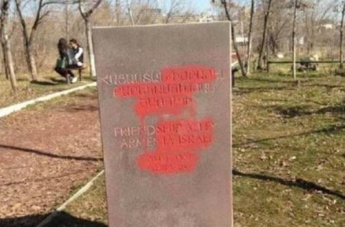 İrəvanda yəhudi xalqına aid abidəyə növbəti hücum - FOTO