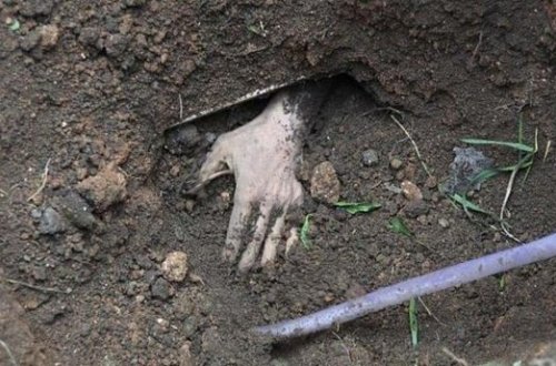 İçki üstündə dalaşdığı atasını diri-diri basdırdı