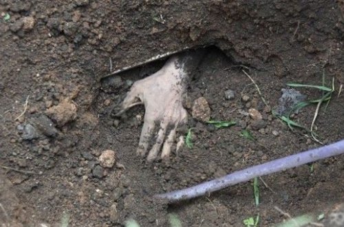 В России сын заживо похоронил отца