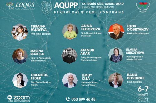 “21-ci əsrin Ailə Qadın və Uşaq Psixoloji Problemləri” mövzusunda beynəlxalq elmi konfrans keçiriləcək