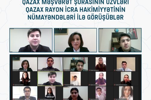 Gənclərin Məşvərət Şuralarının üzvləri rayon İcra Hakimiyyətləri ilə yeni layihələrlə bağlı fikir mübadiləsi apardılar