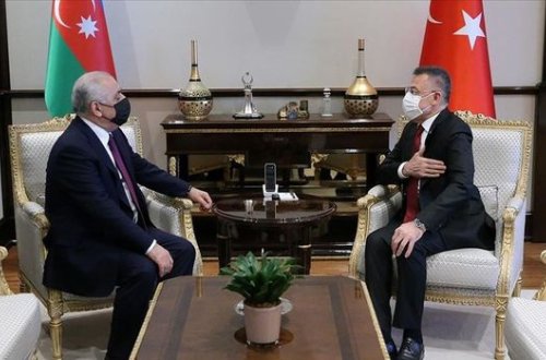 Əli Əsədov Türkiyə prezidentinin köməkçisi ilə görüşdü - YENİLƏNİB + FOTO