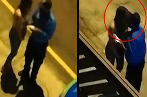 Karantini pozan qız cərimə yazılmasın deyə polisi öpdü, kameraya düşdü - VİDEO - FOTO