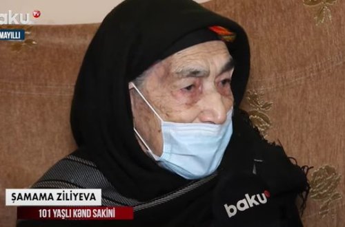 Azərbaycanda 101 yaşlı qadın COVID-19-a qarşı peyvənd olundu - VİDEO