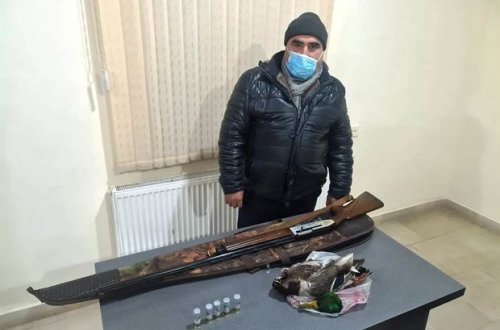Qanunsuz ov edən şəxs saxlanılıb