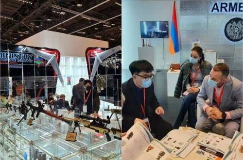 Ermənistan yenə rüsvay oldu: Azərbaycanın müasir texnikalarla çıxdığı sərgidə onlar buklet nümayiş etdi - FOTO
