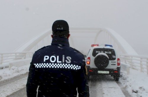 Yol polisi hava ilə bağlı sürücü və piyadalara müraciət etdi