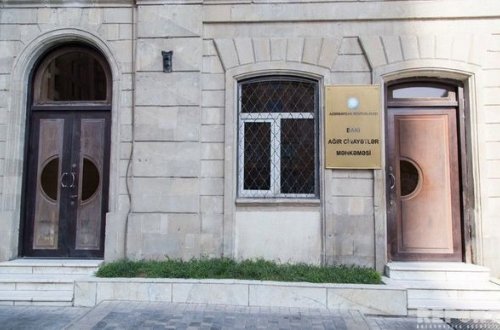 В Бакинском суде по тяжким преступлениям обвиняемые нанесли себе ранения бритвой