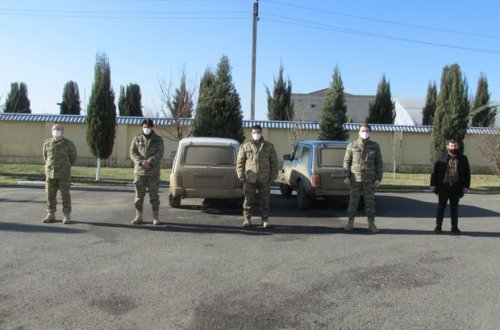 Hərbi formada azad edilmiş ərazilərə qanunsuz keçməyə çalışanlar tutuldu