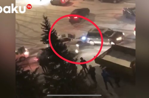 Bakıya qar yağandan sonra baş verən qəzalar - VİDEO