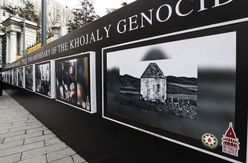 İstanbulda Xocalı soyqırımı ilə bağlı fotosərgi nümayiş olundu - FOTO