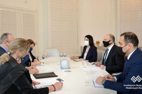 Mədəniyyət naziri Latviyanın Azərbaycandakı səfiri ilə görüşdü