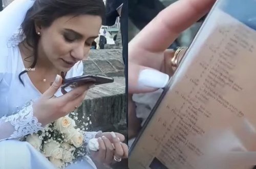 Gəlin toy günü magistraturaya imtahan verdi - VİDEO