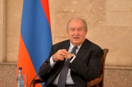 Prezident Sarkisyan mitinq öncəsi ermənilərə müraciət etdi