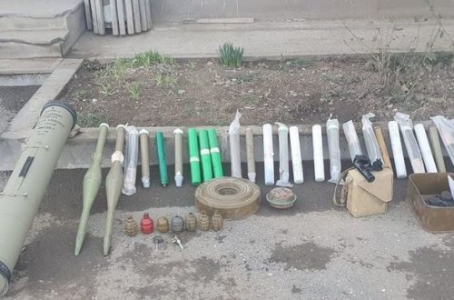В Ходжавенде обнаружены оставленные противником боеприпасы